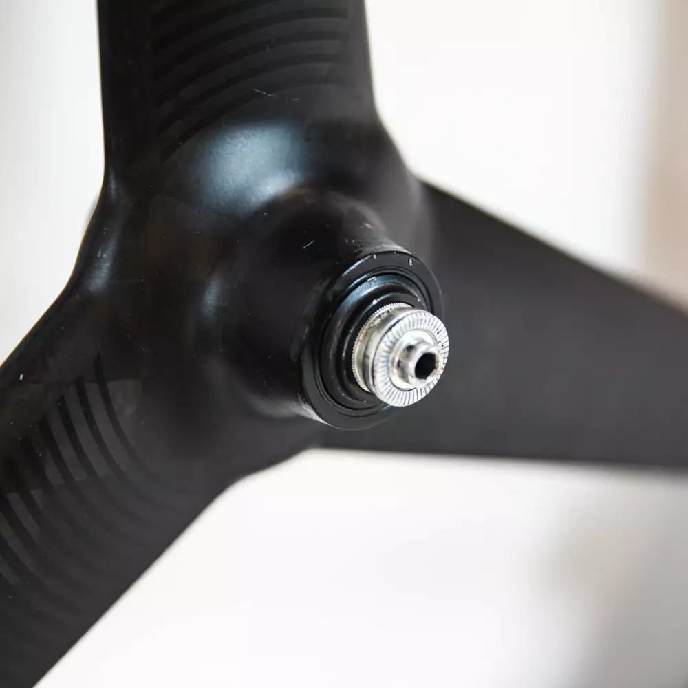 PRO TeXtreme 3-Spoke Tubular Front Wheel - Rim Brake 4 PRO TeXtreme 3-Spoke Tubular Front Wheel - Rim Brake - Billede 4