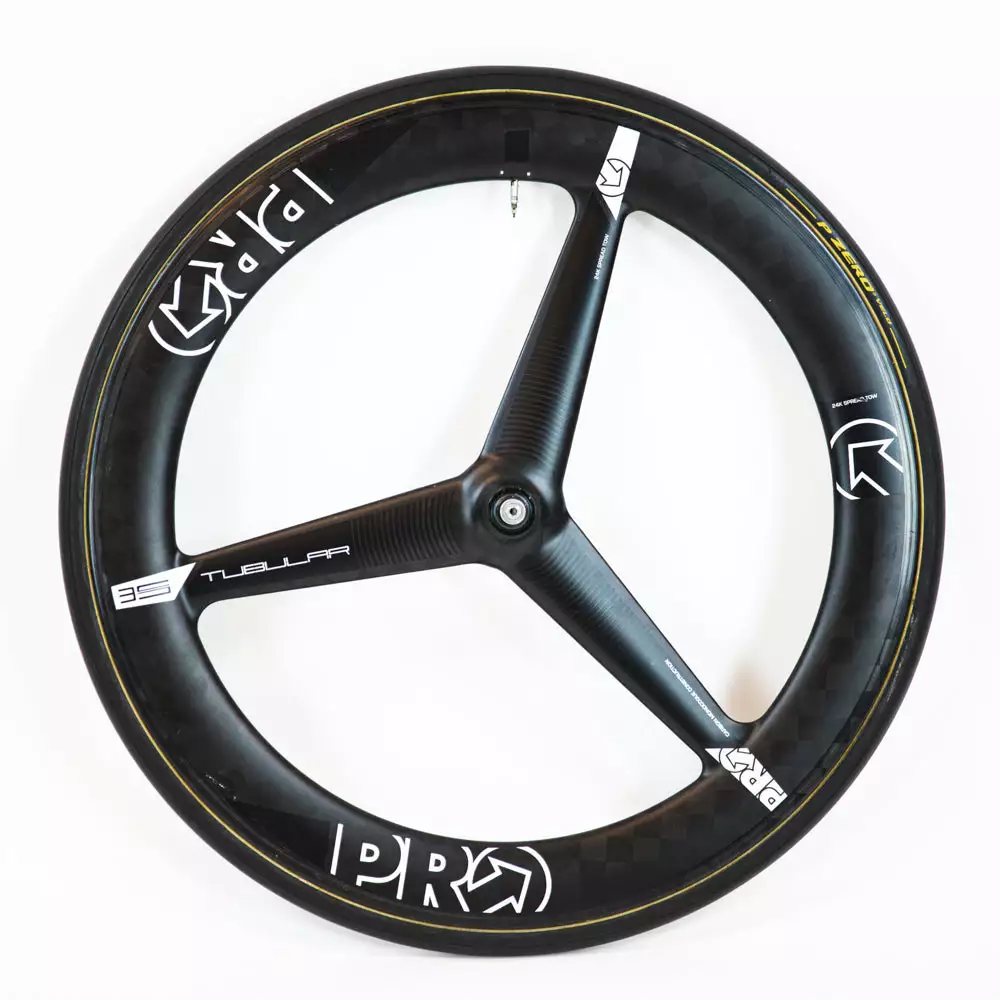PRO TeXtreme 3-Spoke Tubular Front Wheel - Rim Brake 1 PRO TeXtreme 3-Spoke Tubular Front Wheel - Rim Brake