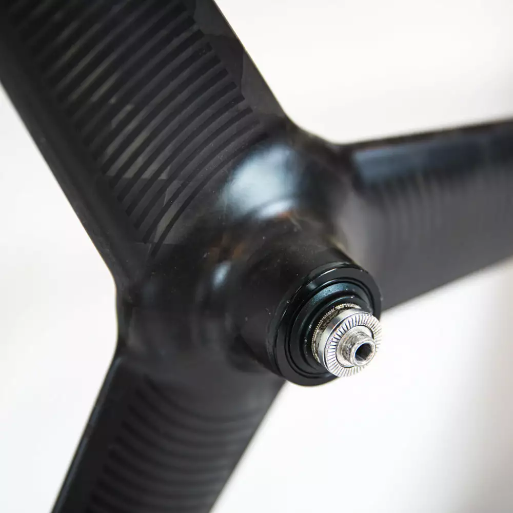 PRO TeXtreme 3-Spoke Tubular Front Wheel - Rim Brake 5 PRO TeXtreme 3-Spoke Tubular Front Wheel - Rim Brake - Billede 5