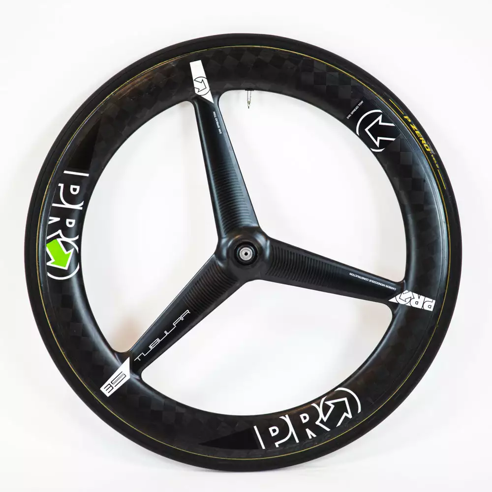 PRO TeXtreme 3-Spoke Tubular Front Wheel - Rim Brake 2 PRO TeXtreme 3-Spoke Tubular Front Wheel - Rim Brake - Billede 2