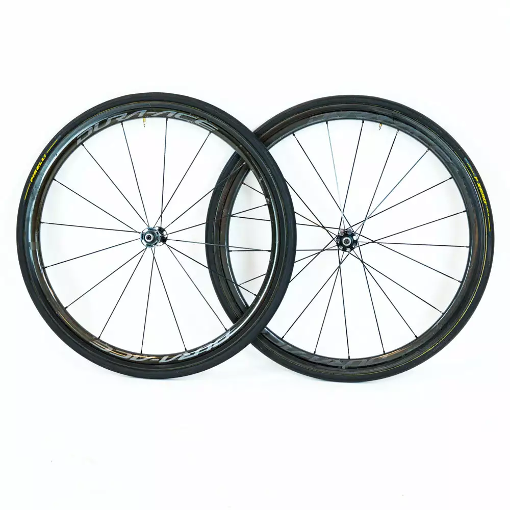 Shimano Dura-Ace C40 R9100 Tubular Wheelset - Rim Brake 2 Shimano Dura-Ace C40 R9100 Tubular Wheelset - Rim Brake - Billede 2