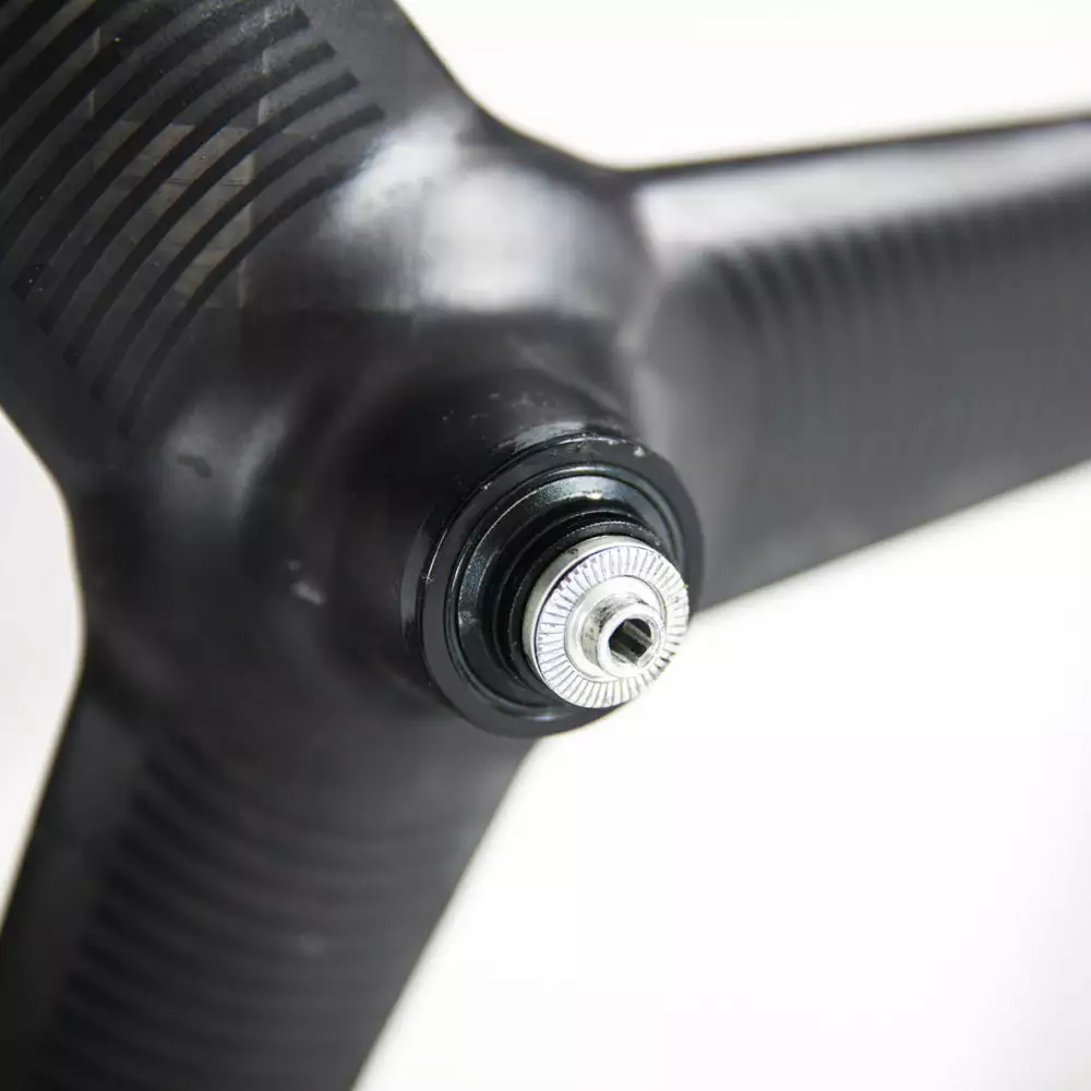 PRO TeXtreme 3-Spoke Tubular Front Wheel - Rim Brake 4 PRO TeXtreme 3-Spoke Tubular Front Wheel - Rim Brake - Billede 4