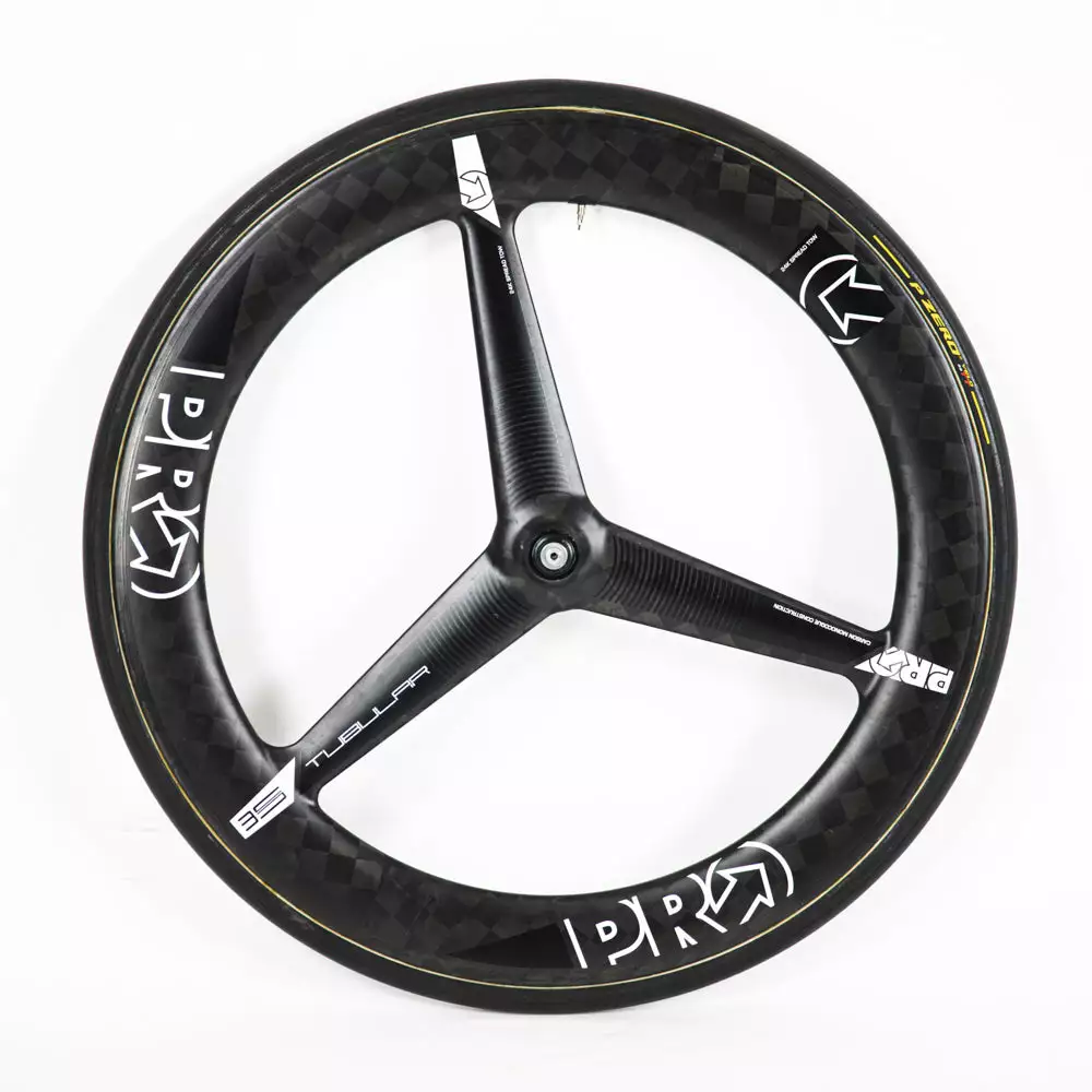PRO TeXtreme 3-Spoke Tubular Front Wheel - Rim Brake 1 PRO TeXtreme 3-Spoke Tubular Front Wheel - Rim Brake