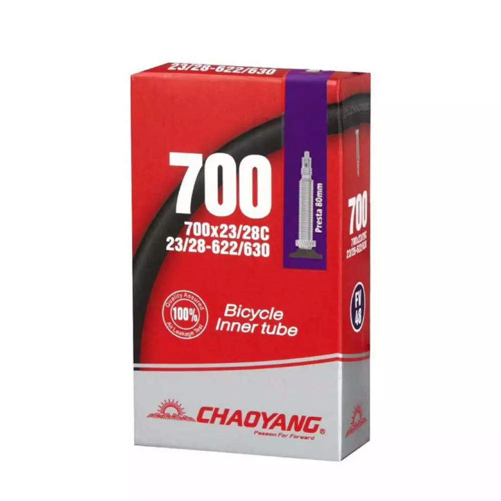 Chaoyang Inner Tube 700x23/28c Presta 80mm 1 Chaoyang Inner Tube 700x23/28c Presta 80mm