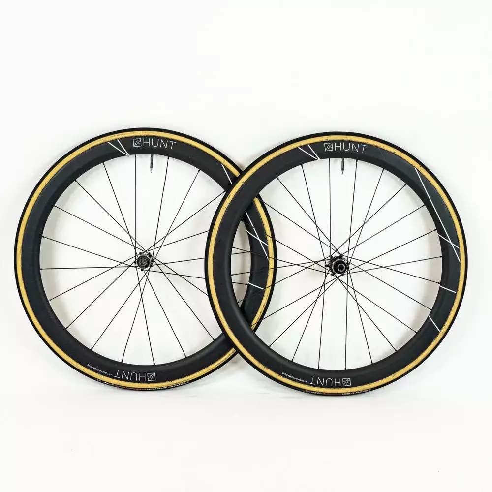 HUNT 45 Team Issue - Disc Wheelset - Tubular - Carbon #5 2 HUNT 45 Team Issue - Disc Wheelset - Tubular - Carbon #5 - Billede 2