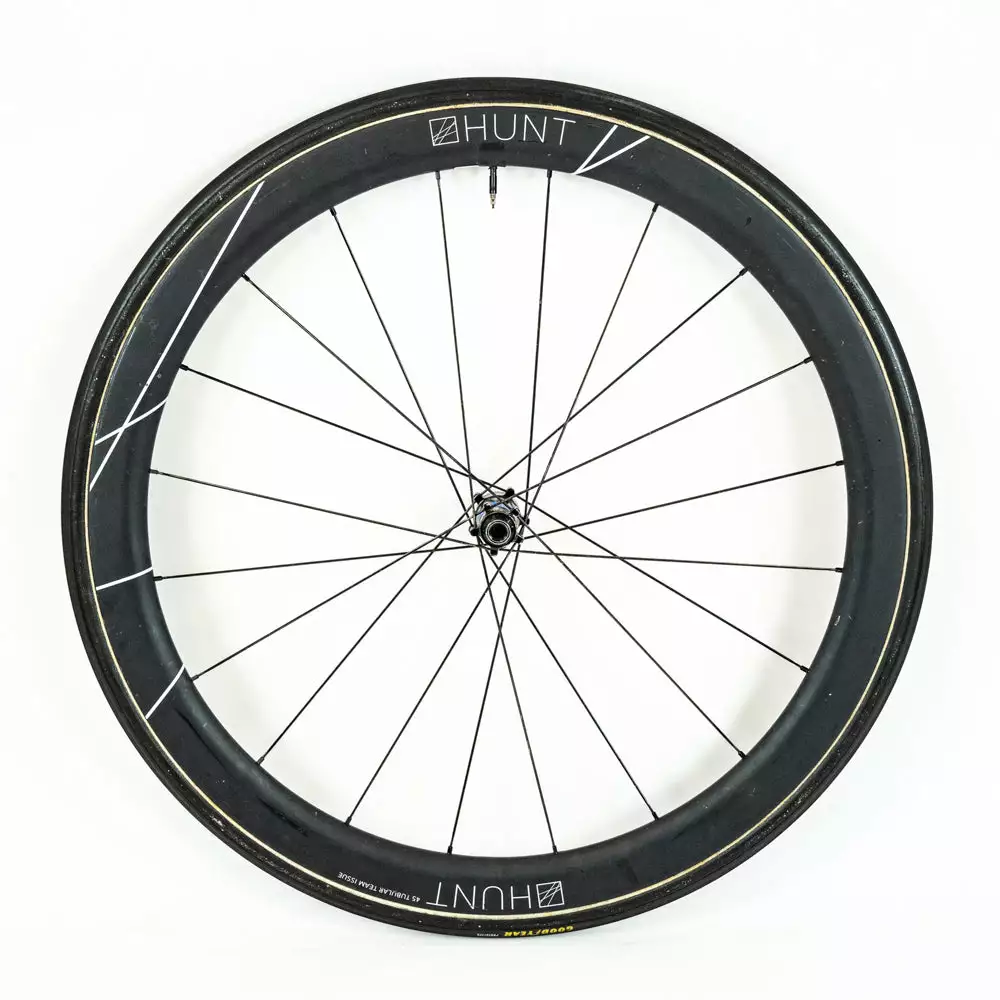 HUNT 45 Team Issue - Disc Front Wheel - Tubular - Carbon #1 1 HUNT 45 Team Issue - Disc Front Wheel - Tubular - Carbon #1