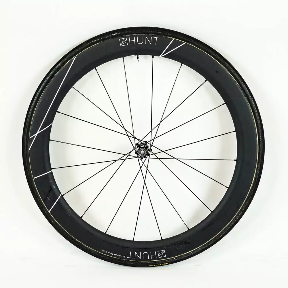 HUNT 55 Team Issue - Front Wheel - Tubular - Carbon 2 HUNT 55 Team Issue - Front Wheel - Tubular - Carbon - Billede 2