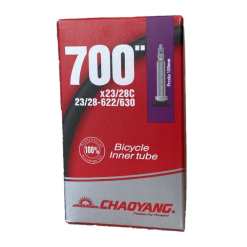 Chaoyang Inner Tube 700x23/28c Presta 100mm