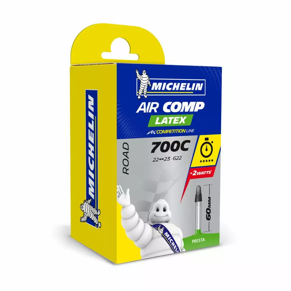 Michelin Aircomp Latex A1 Tube - 22/23-622 Presta 60mm 1 Michelin Aircomp Latex A1 Tube - 22/23-622 Presta 60mm