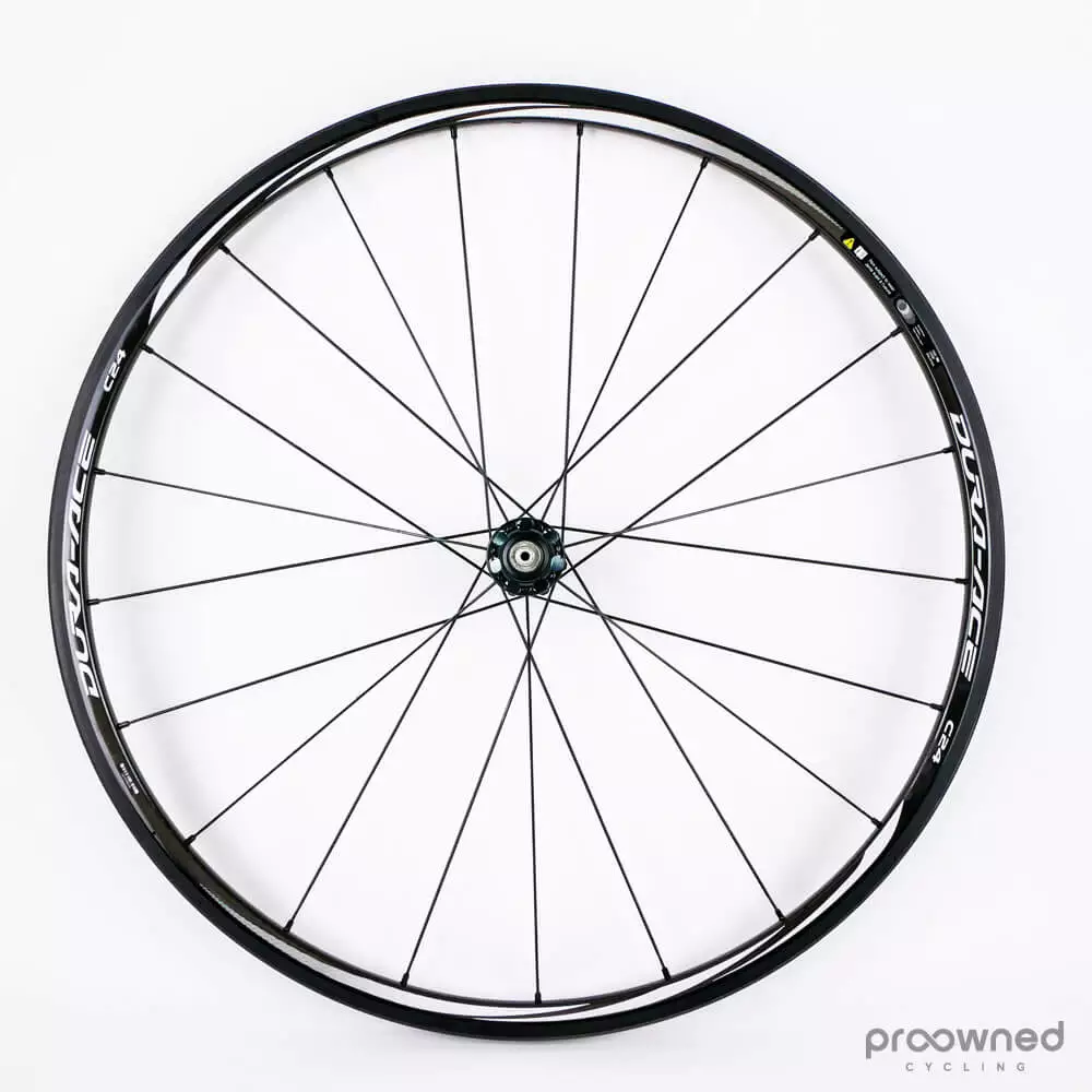 Shimano Dura-Ace 9000 C24 Carbon Tubular Rear Wheel 2 Shimano Dura-Ace 9000 C24 Carbon Tubular Rear Wheel - Billede 2