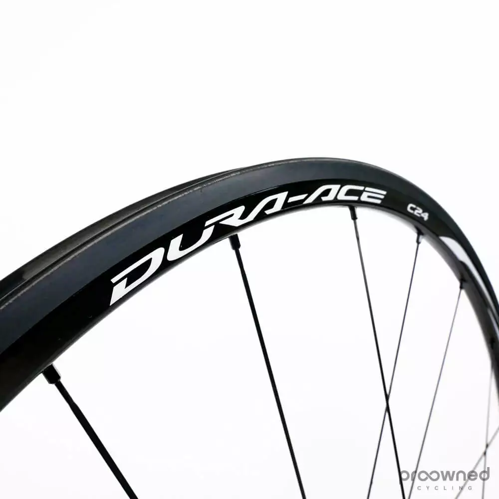 Shimano Dura-Ace 9000 C24 Carbon Tubular Rear Wheel 3 Shimano Dura-Ace 9000 C24 Carbon Tubular Rear Wheel - Billede 3