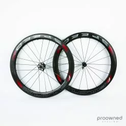 Fulcrum Speed 55T Tubular Wheelset - Black/Red