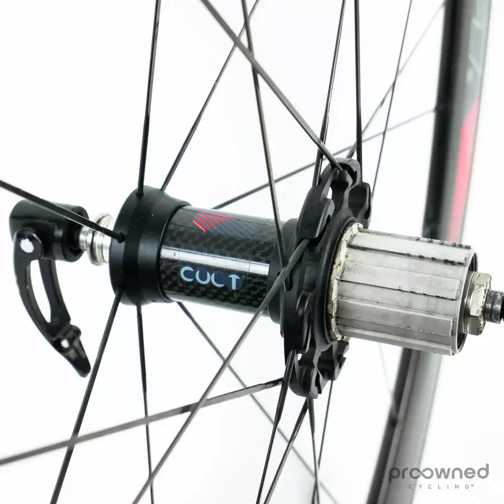 Fulcrum Speed 55T Tubular Wheelset - Black/Red 6 Fulcrum Speed 55T Tubular Wheelset - Black/Red - Billede 6