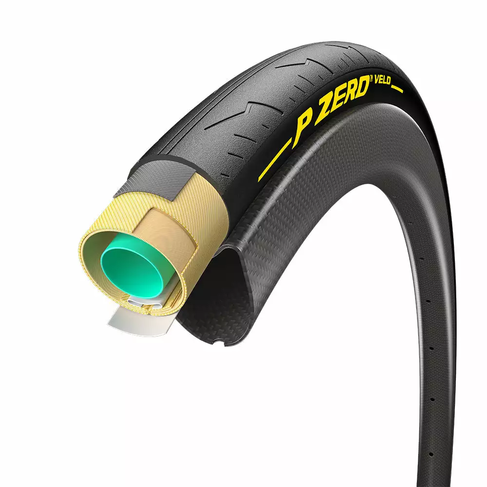 Pirelli P Zero Velo TUB Tire - Black - 700x25c 3 Pirelli P Zero Velo TUB Tire - Black - 700x25c - Billede 3